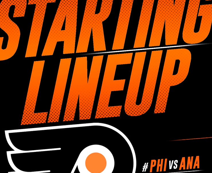 NHL Philadelphia Flyers Starting Lineup